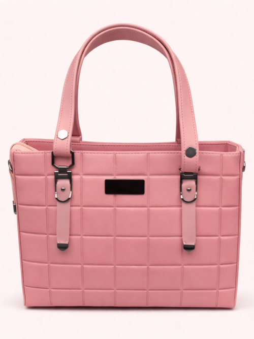 City Grid Handbag for Women - Pink