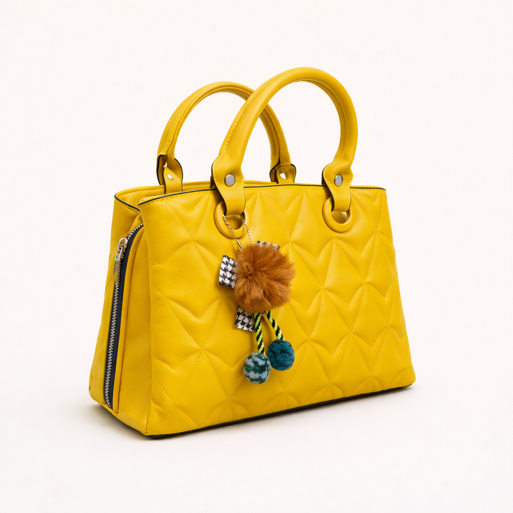 Trendy Imported Hand Bag - Yellow2